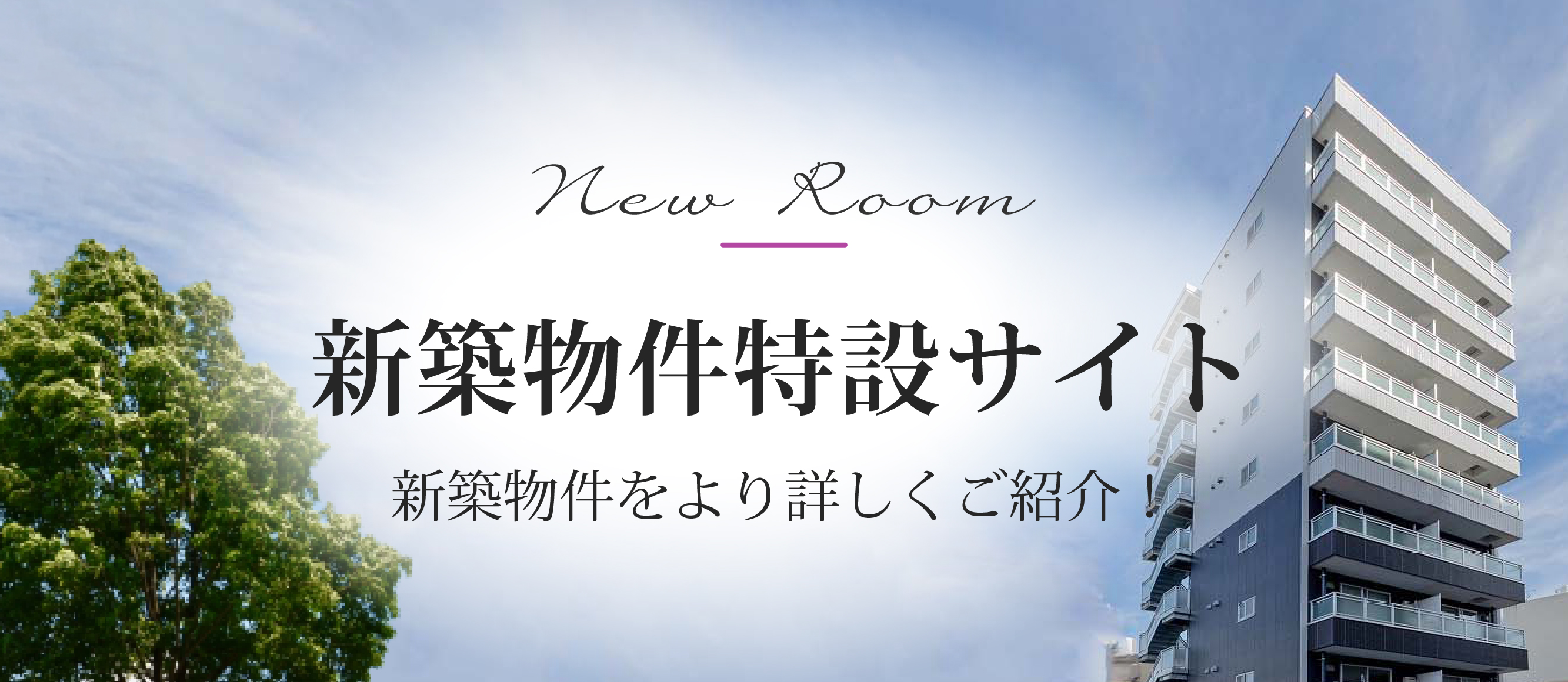 New Room 新築物件特集 新しい部屋 新しい暮らし