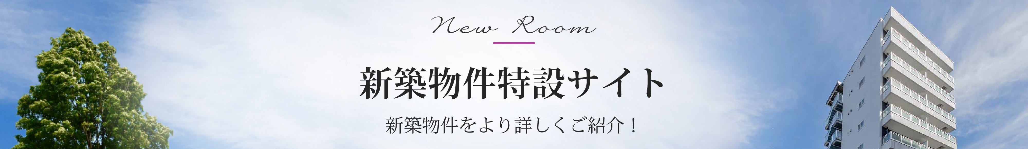 New Room 新築物件特集 新しい部屋 新しい暮らし