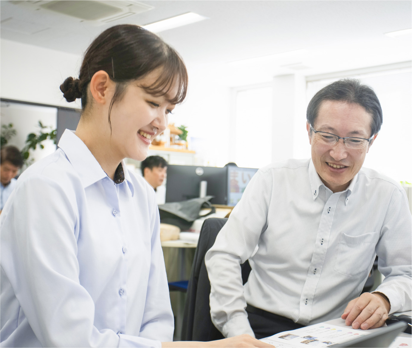 話している様子